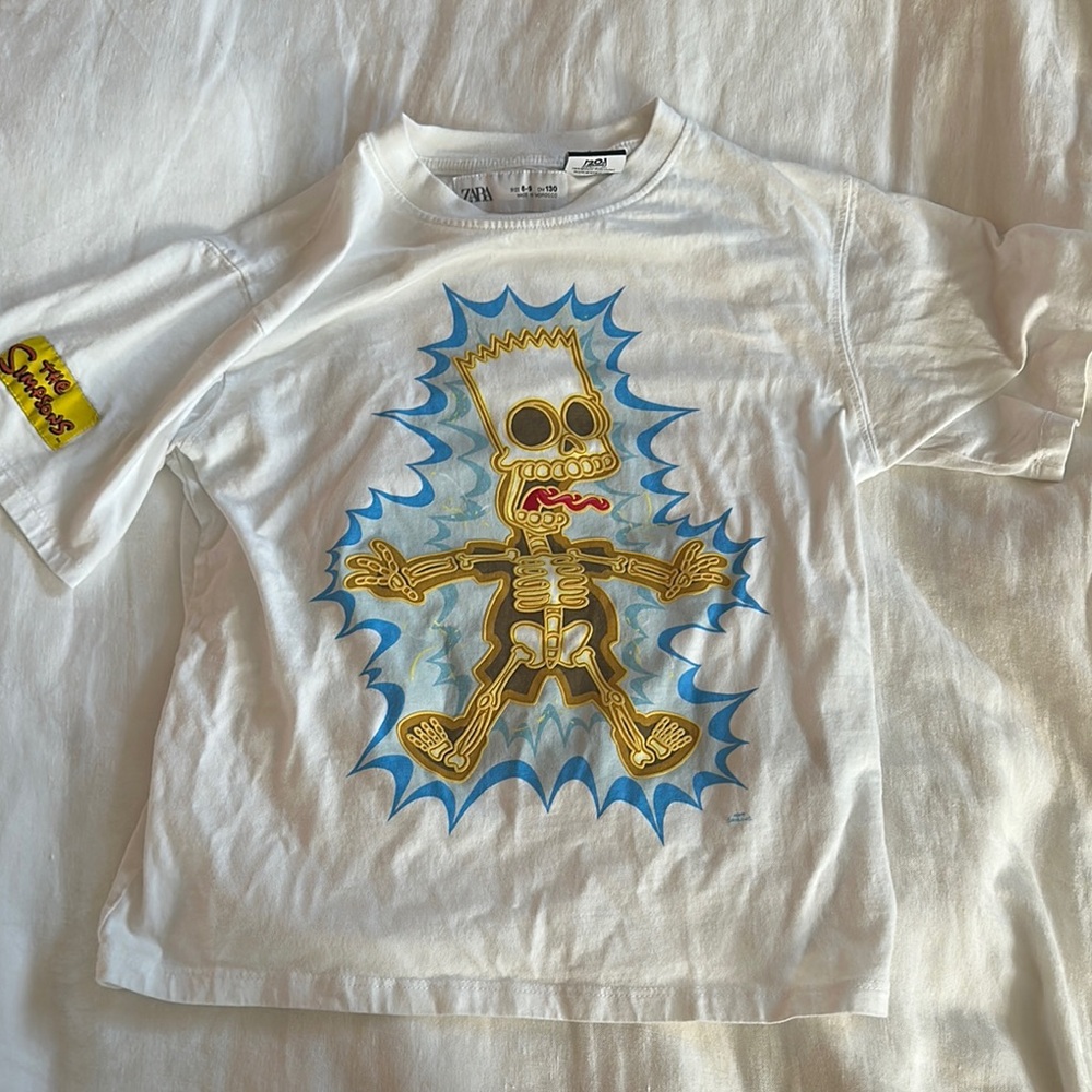 White Graphic Kids T-Shirt